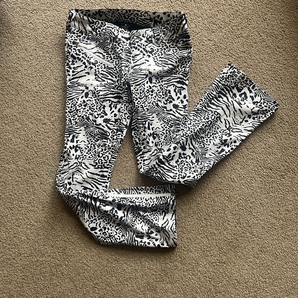 Burton White Collection 2012 Leopard Print Snowboard Pants NWOT